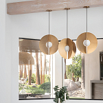 Подвесной светильник в форме золотых дисков Minimalist Lighting Fixture варинант исполнения - 4 | Loft Concept в Сочи