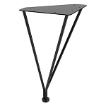 Стол журнальный c коричневой круглой столешницей на четырех металлических ножках Charm Coffee Table варинант исполнения - 3 | Loft Concept в Сочи