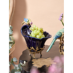 Чаша темно-синего цвета из фарфора с разноцветной птичкой Eden Garden porcelain and bronze варинант исполнения - 14 | Loft Concept в Сочи