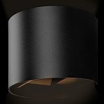 Уличный настенный светильник цилиндрической формы черного цвета из металла Urban Minimalist варинант исполнения - 3 | Loft Concept в Сочи