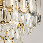 Люстра многоярусная с овальными прозрачными подвесками 36 см Harmonica варинант исполнения - 4 | Loft Concept в Сочи