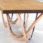 Обеденный стол прямоугольный с фигурными ножками G-table варинант исполнения - 3 | Loft Concept в Сочи