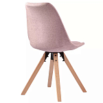 Стул мягкий с высокой спинкой на деревянных ножках Chair Dusty Pink варинант исполнения - 3 | Loft Concept в Сочи