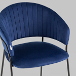 Стул в велюре синего цвета Horizon варинант исполнения - 7 | Loft Concept в Сочи
