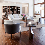 Приставной столик из массива дерева Walnut варинант исполнения - 9 | Loft Concept в Сочи