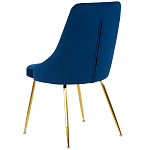 Стул в темно-синей велюровой обивке Ward Dark Blue Velour Chair варинант исполнения - 4 | Loft Concept в Сочи