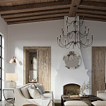 Бра с двумя тканевыми абажурами в форме цилиндра Prerequisites варинант исполнения - 4 | Loft Concept в Сочи