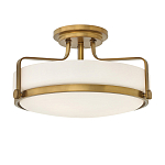 Потолочный светильник с круглым матовым белым плафоном Hinkley варинант исполнения - 1 | Loft Concept в Сочи