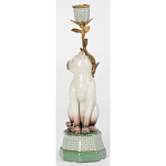 Подсвечник в виде кошки из фарфора с бронзовыми элементами Paradise Cat варинант исполнения - 3 | Loft Concept в Сочи