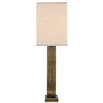 Настольная лампа с корпусом в форме кольца и прямоугольным абажуром French Ring варинант исполнения - 4 | Loft Concept в Сочи