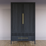 Шкаф платяной Primo с выдвижными ящиками шпон Светлый дуб варинант исполнения - 2 | Loft Concept в Сочи