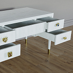 Письменный стол с 4-мя ящиками Elsa Dreams White варинант исполнения - 3 | Loft Concept в Сочи