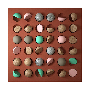 Арт-объект на стену деревянный Sweets