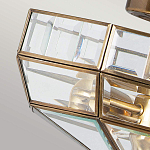 Потолочный светильник шестигранной формы с прозрачными стеклянным плафоном Elstead Lighting варинант исполнения - 4 | Loft Concept в Сочи