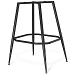 Барный стул со спинкой и подлокотниками на 4-х металлических ножках Douglas Rhombus Синий Велюр варинант исполнения - 5 | Loft Concept в Сочи