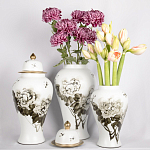 Декоративная ваза с крышкой Flowers in Pots варинант исполнения - 4 | Loft Concept в Сочи
