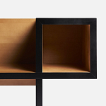 Дизайнерская скамейка  Canton  Beech and Black Bench варинант исполнения - 10 | Loft Concept в Сочи