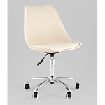 Офисный стул на металлическом основании EGGERY Beige пластик варинант исполнения - 1 | Loft Concept в Сочи