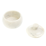 Сахарница из натурального камня Мрамор Белый Stone Sugar Bowls варинант исполнения - 3 | Loft Concept в Сочи