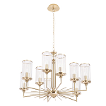Люстра с 9-ю цилиндрическими стеклянными плафонами Jeanette варинант исполнения - 1 | Loft Concept в Сочи