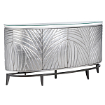 Комод фактурный серебристый с дверцами Silver Chest of Drawers варинант исполнения - 1 | Loft Concept в Сочи