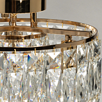 Потолочный светильник круглый с прозрачными подвесками Lunet варинант исполнения - 6 | Loft Concept в Сочи