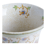 Ваза из фарфора на бронзовом основании Turquoise Blooming Garden варинант исполнения - 3 | Loft Concept в Сочи