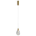 Подвесной светильник со стеклянным плафоном в форме капли NAOMI drop transparent glass варинант исполнения - 2 | Loft Concept в Сочи