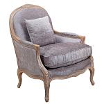 Кресло Ava Classical Armchair brown and grey velour варинант исполнения - 1 | Loft Concept в Сочи