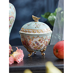 Шкатулка голубого цвета с цветочными орнаментами Blue Garden варинант исполнения - 3 | Loft Concept в Сочи