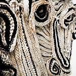 Арт-Объект из нитей Черно-Белый портрет Joana Schneider  варинант исполнения - 1 | Loft Concept в Сочи