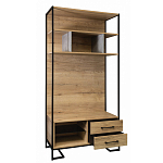 Стеллаж под TV в стиле лофт с открытыми полками и 2-мя ящиками Urban Style Space варинант исполнения - 2 | Loft Concept в Сочи