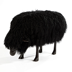 Банкетка Овечка черная Sheep Bench Black head down варинант исполнения - 2 | Loft Concept в Сочи