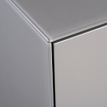 Тумба под телевизор со стеклянной столешницей и с выдвижными ящиками Minimalist Accent варинант исполнения - 4 | Loft Concept в Сочи