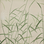 Обои ручная роспись Wild Grasses Special Colourway on Bleached Silver slub silk варинант исполнения - 2 | Loft Concept в Сочи