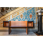 Дизайнерская скамейка  Canton  Beech and Black Bench варинант исполнения - 5 | Loft Concept в Сочи