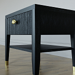 Прикроватная тумбочка с ящиком Elsa Dreams Black варинант исполнения - 3 | Loft Concept в Сочи