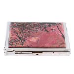Портсигар с газовой зажигалкой из натурального камня Родонит Stone Cigarettes Cases варинант исполнения - 4 | Loft Concept в Сочи