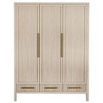 Большой Шкаф Primo Светлый дуб с 3 дверьми и 3 выдвижными ящиками варинант исполнения - 7 | Loft Concept в Сочи