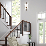 Бра с цилиндрическим тканевым абажуром белого цвета Feiss варинант исполнения - 2 | Loft Concept в Сочи