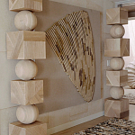 Декор настенный в Эко стиле рафия Malibu wall panel варинант исполнения - 1 | Loft Concept в Сочи