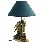 Настольная лампа с абажуром Дракон Green Dragon Синий абажур варинант исполнения - 1 | Loft Concept в Сочи
