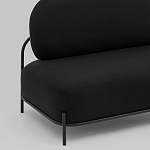 Двухместный диван черного цвета COLOR BLOCK варинант исполнения - 6 | Loft Concept в Сочи