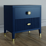 Тумба прикроватная с двумя ящиками Elsa Dreams Blue варинант исполнения - 1 | Loft Concept в Сочи