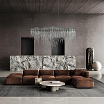 Люстра подвесная с металлическими дугами и длинными цепочками 115 см Atlantis Chain варинант исполнения - 17 | Loft Concept в Сочи