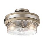 Потолочный светильник с прозрачным стеклянным плафоном с эффектом пузырьков Kichler варинант исполнения - 1 | Loft Concept в Сочи