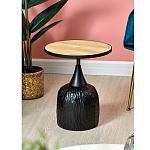 Приставной столик с факутрным черным основанием Ethiopia варинант исполнения - 6 | Loft Concept в Сочи