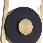 Бра с овальной рамойцвета латунь и черным кругом в центре Midnight Orbit варинант исполнения - 2 | Loft Concept в Сочи