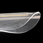 Люстра линейная с прозрачным волнообразным плафоном Wave Line варинант исполнения - 6 | Loft Concept в Сочи