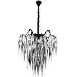 Люстра со стеклянными подвесками дымчатого цвета Ambre Glass Chandelier 70 варинант исполнения - 3 | Loft Concept в Сочи